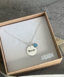 Gargantilla medalla piedra personalizada