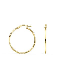 Aros Oro 18k redondo 22mm 1,5mm