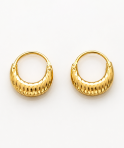 Aros oro 18k morcilla 10mm