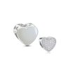 charm plata corazon piedras leche materna