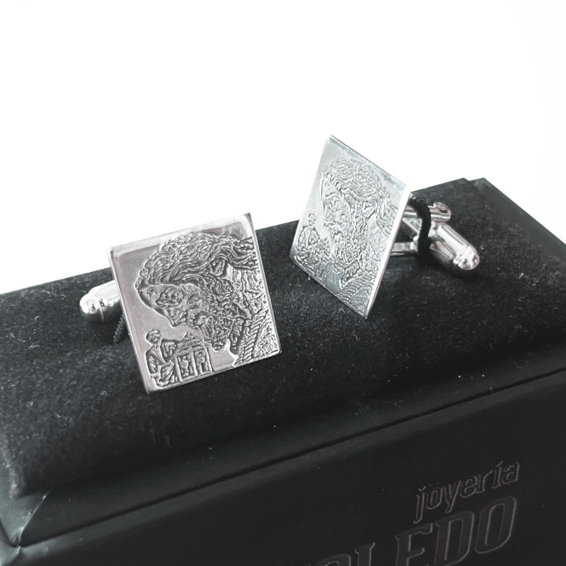 Gemelos plata imagen personalizado