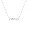 Collar chapado mama corazon