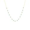 Collar acero chapado con piedra natural