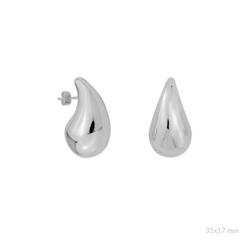 Pendientes Acero lagrimas