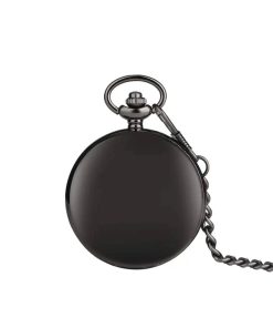 Reloj de bolsillo de cuarzo negro