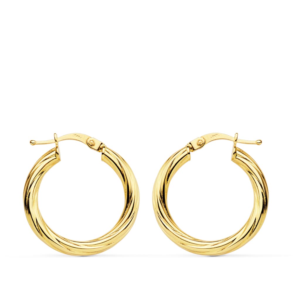 Aros oro18k soraya 21mm