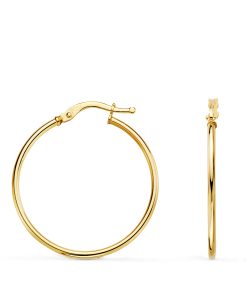 Aros Oro 18k redondo 28mm