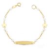 Esclava oro18k con perlas