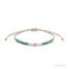 Pulsera plata chapada turquesa