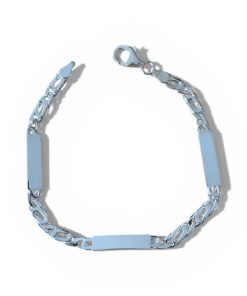 Esclava plata de ley tres chapas 4mm