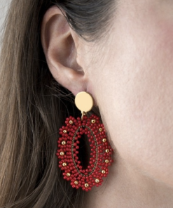 Pendientes acero chapado Bulería