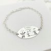 Pulsera plata dibujo