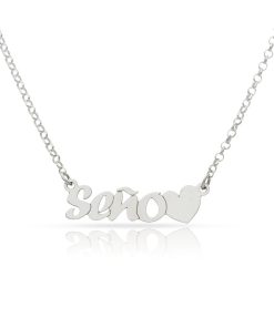 Gargantilla plata señor corazon