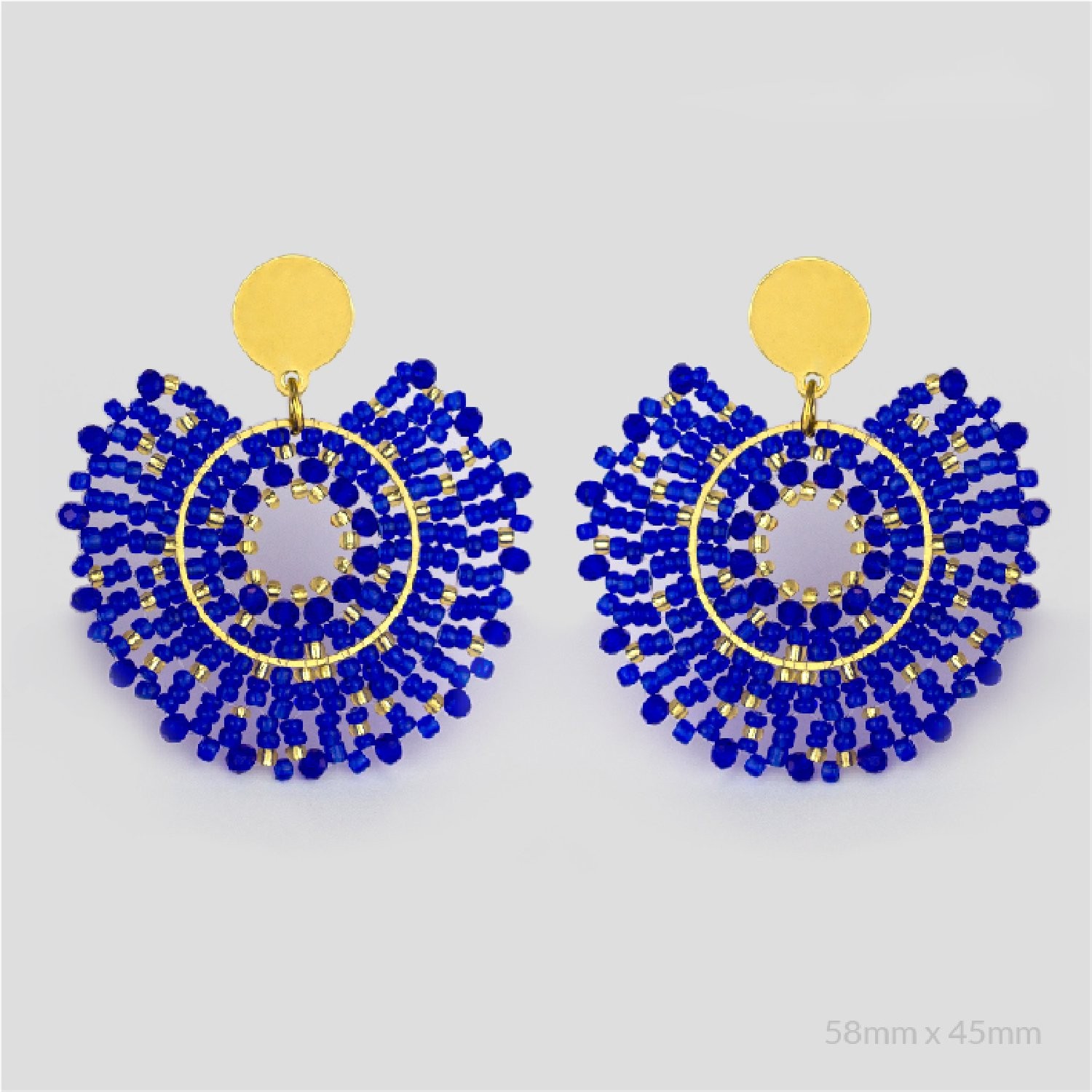 Pendientes acero chapado Fandango