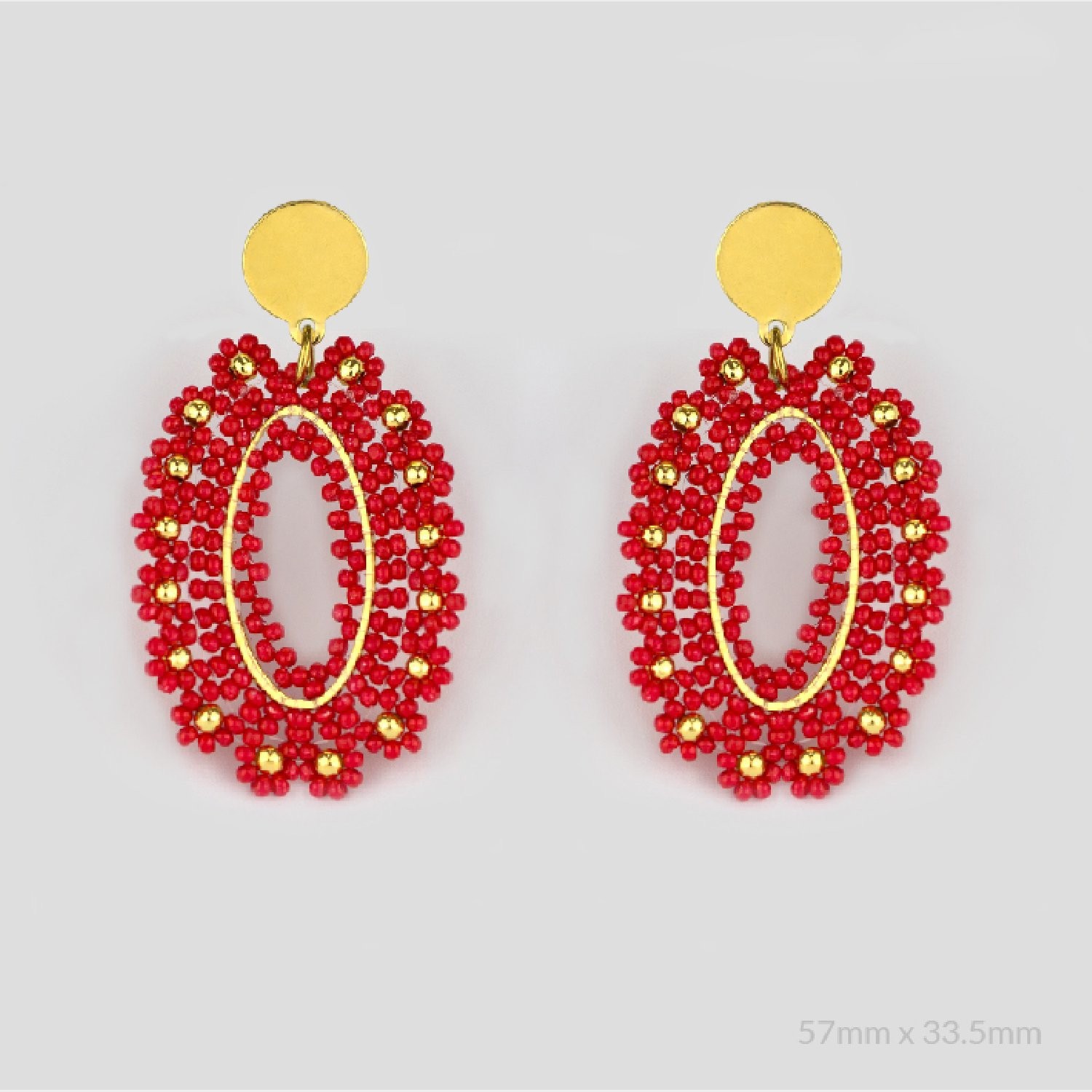 Pendientes acero chapado Bulería
