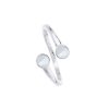 Anillo plata de ley leche materna doble