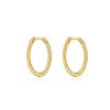 Aros plata chapado oro Helena