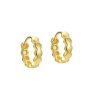 Aros plata chapado oro elisabeth
