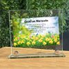 Placa cristal personalizada