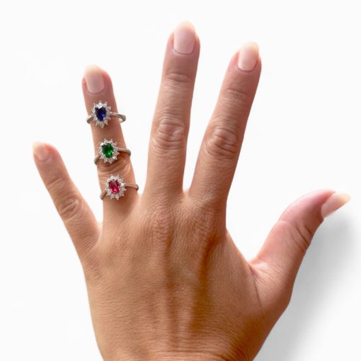 Anillo plata de ley Milan