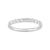 Sortija Oro blanco 18k princesa con diamantes