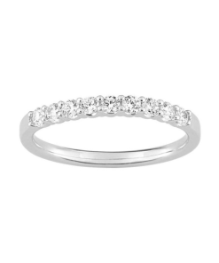 Sortija Oro blanco 18k princesa con diamantes