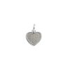 Colgante cenizas corazon plata de ley