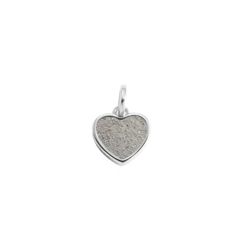 Colgante cenizas corazon plata de ley