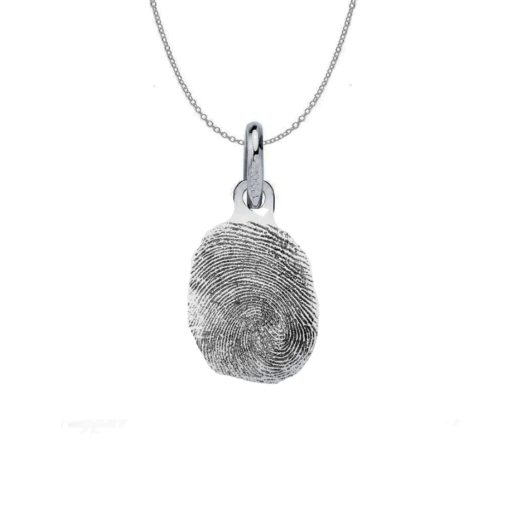 Gargantilla huella silueta plata de ley