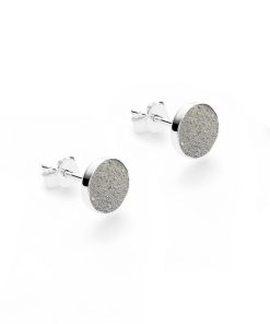 Pendientes ceniza plata de ley