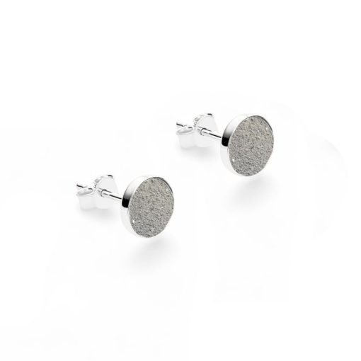 Pendientes ceniza plata de ley