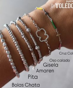 Pulsera Pita plata de ley