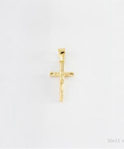 Colgante cruz con cristo plata de ley chapado