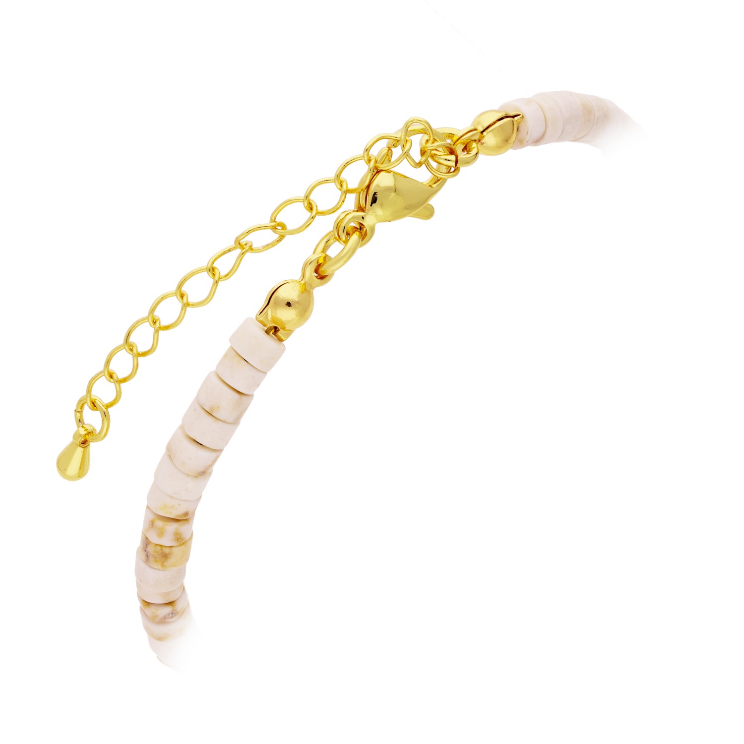 Pulsera chapada oro 18k blanca