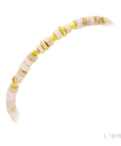 Pulsera chapada oro 18k blanca