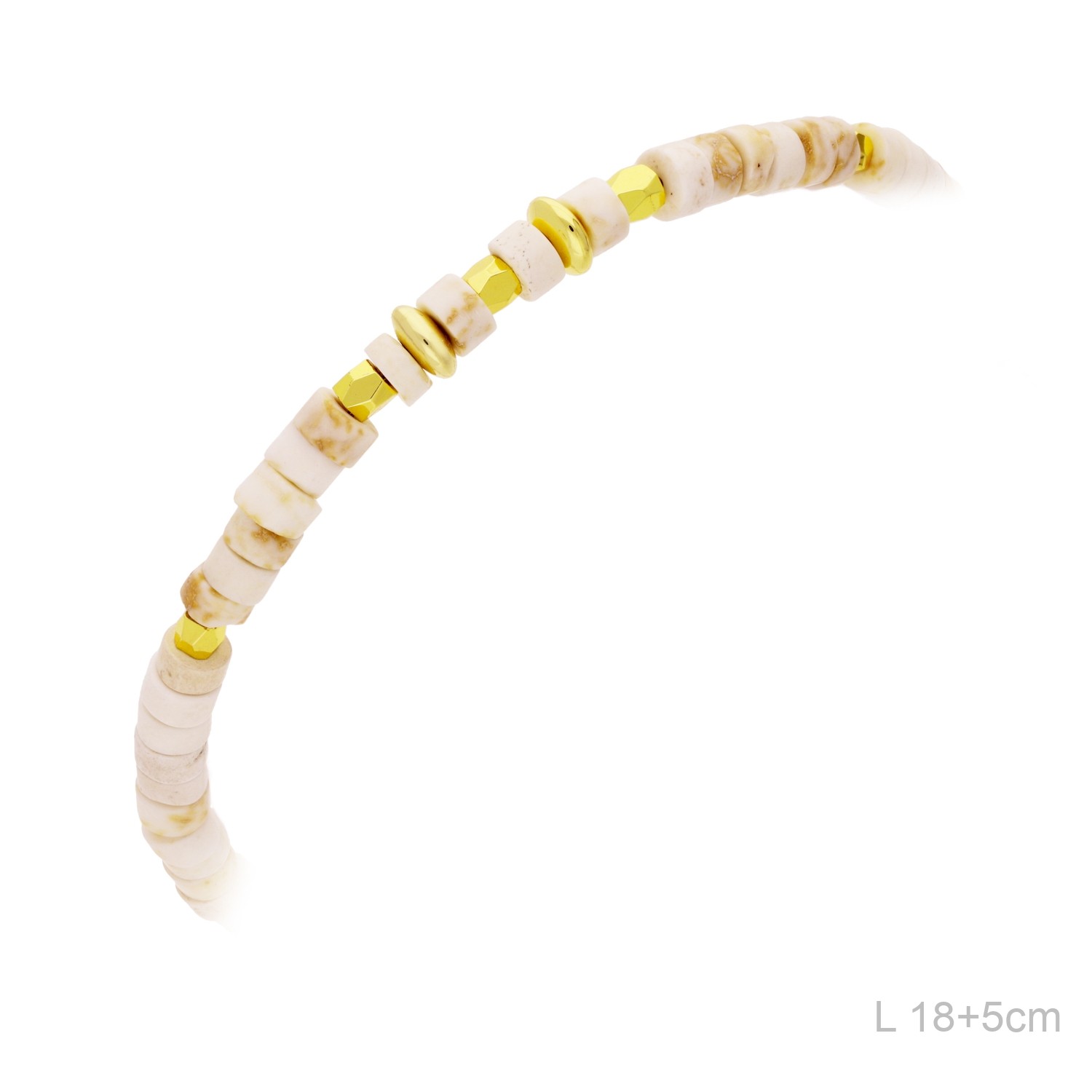 Pulsera chapada oro 18k blanca