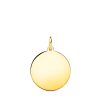 Medalla disco Oro 18k 16 mm liso