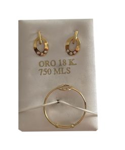 Conjunto comunión oro 18k Marta