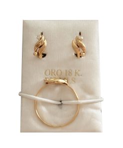 Conjunto comunión oro 18k Sofía