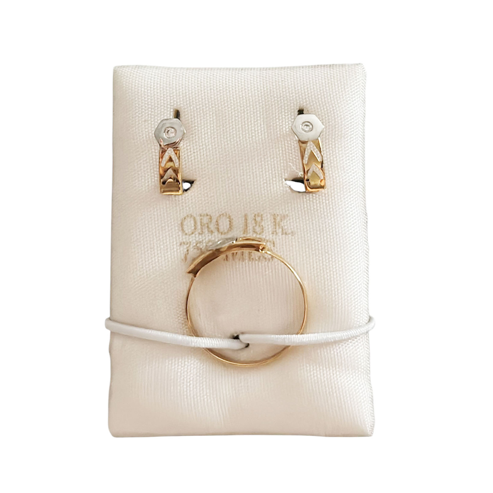 Juego comunión oro 18k bicolor