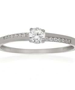 Sortija oro blanco 18k Mariana