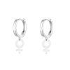 Aros plata signo mujer