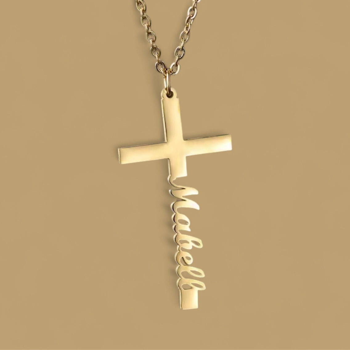 Cruz oro 18k nombre