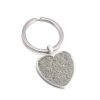 Llavero acero cenizas corazon