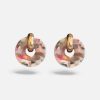 Pendientes May chapado laton