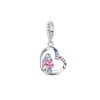 charm corazon mama e hija plata