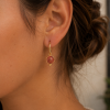 Aros plata chapado bú