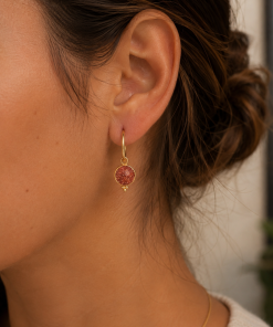 Aros plata chapado bú