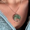 Colgante plata arbol de la vida turquesa