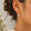 Aros plata chapado Boo
